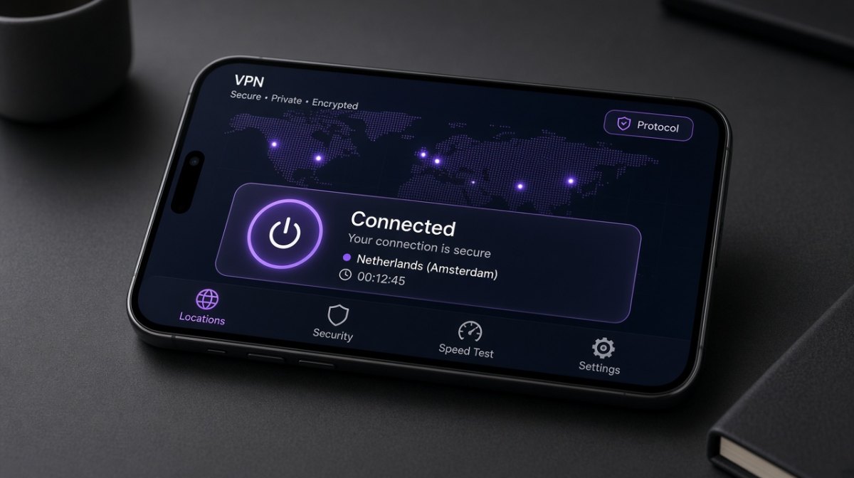 快连 APP 数据面板示意